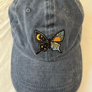 Wild Fable cap with Butterfly Embroidery